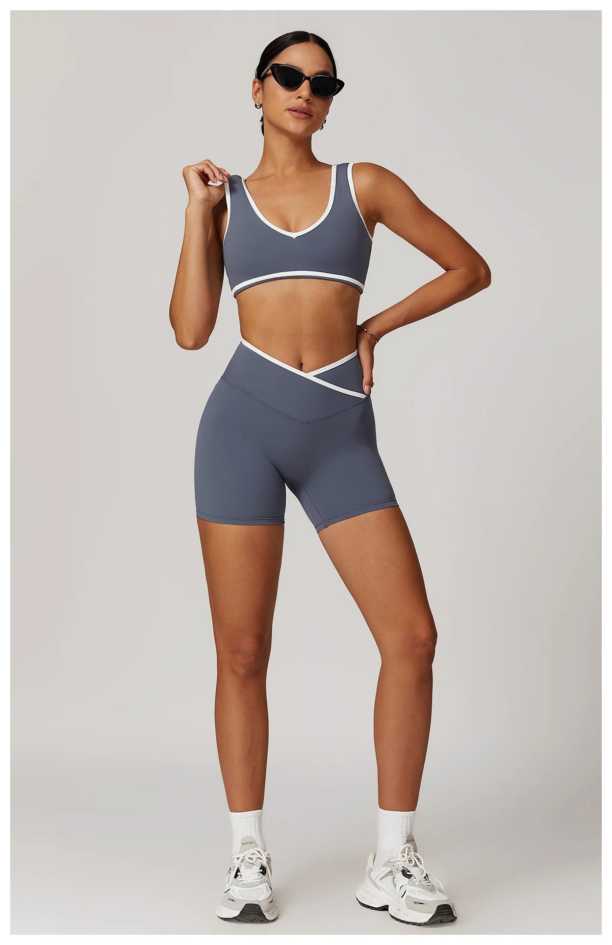 Women 2PCS Yoga Suit Gym Sportswear Sports Set Fitness Tracksuits Workout Breathable Bra Loose Bell-bottoms Leggings Yoga Sets