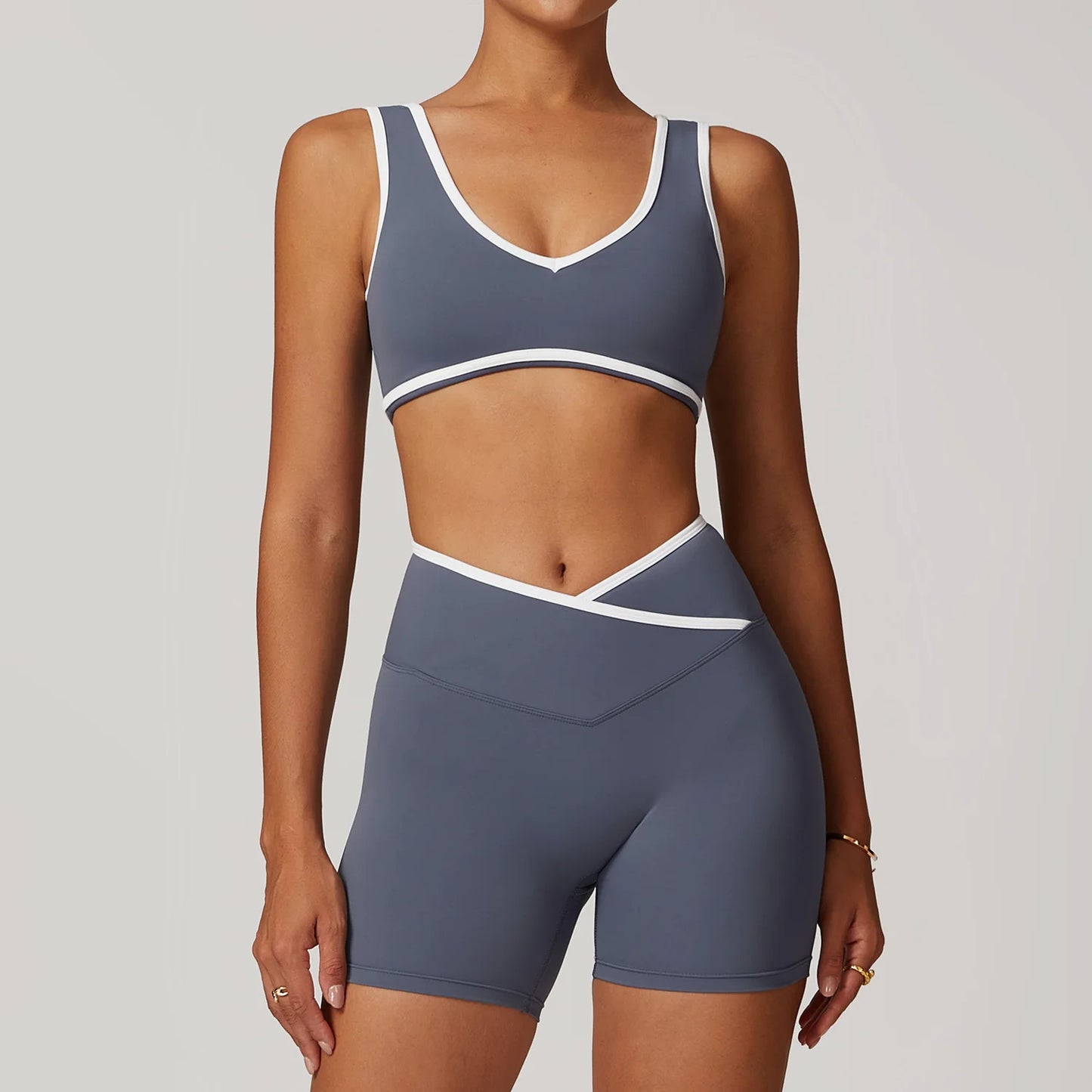 Women 2PCS Yoga Suit Gym Sportswear Sports Set Fitness Tracksuits Workout Breathable Bra Loose Bell-bottoms Leggings Yoga Sets