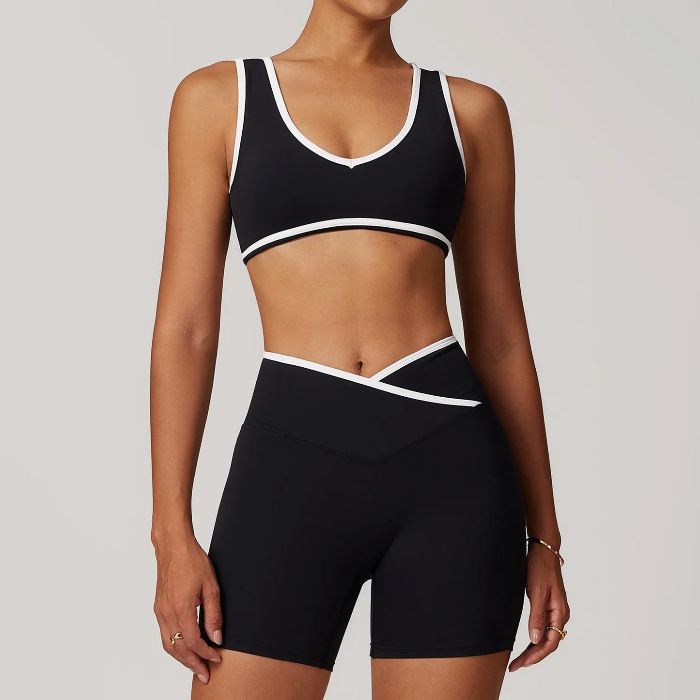 Women 2PCS Yoga Suit Gym Sportswear Sports Set Fitness Tracksuits Workout Breathable Bra Loose Bell-bottoms Leggings Yoga Sets