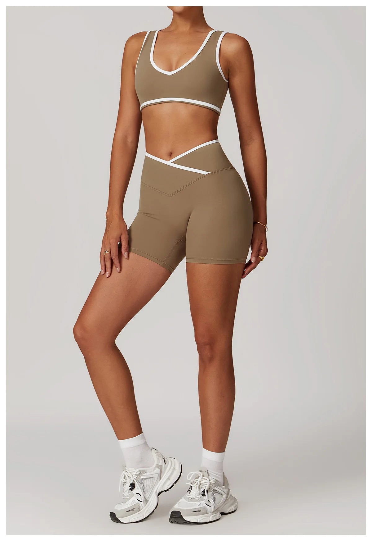 Women 2PCS Yoga Suit Gym Sportswear Sports Set Fitness Tracksuits Workout Breathable Bra Loose Bell-bottoms Leggings Yoga Sets