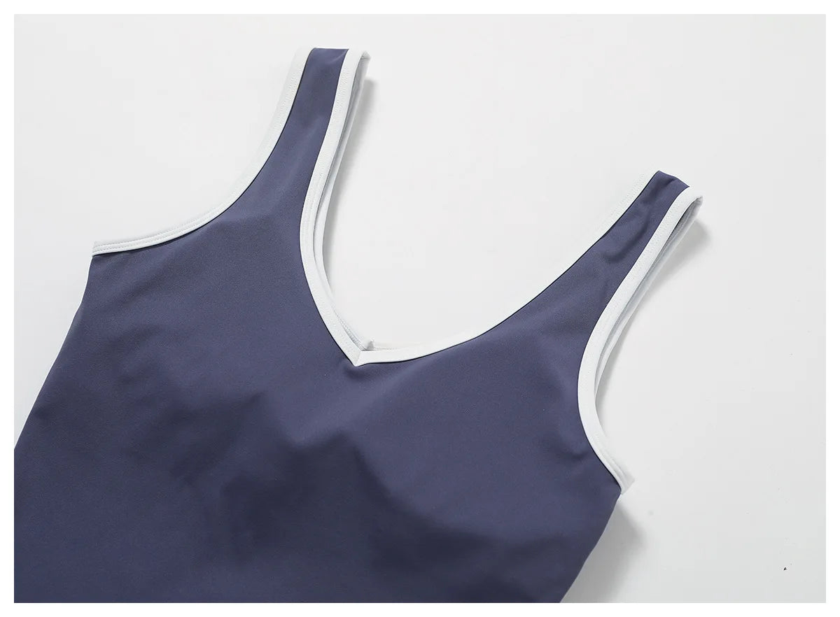 Women 2PCS Yoga Suit Gym Sportswear Sports Set Fitness Tracksuits Workout Breathable Bra Loose Bell-bottoms Leggings Yoga Sets